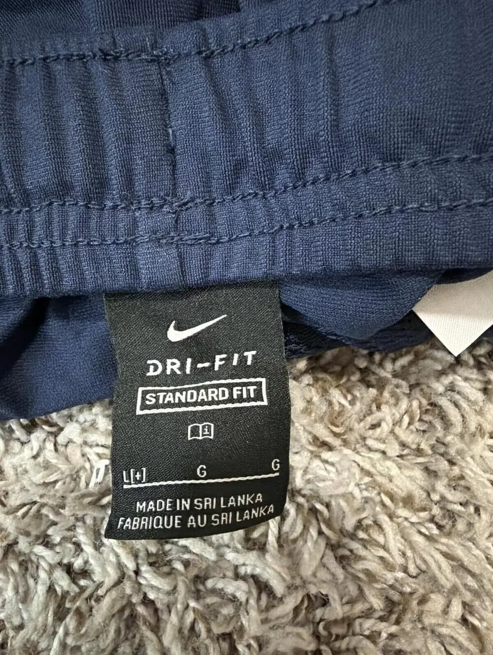 Nike Boys Navy Dri-FIT Standard Fit Pants Large+ Husky